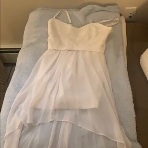 White BCBG dress